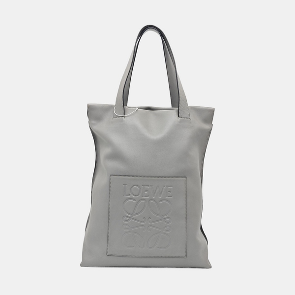 Calfskin Top Handle Bag Gray