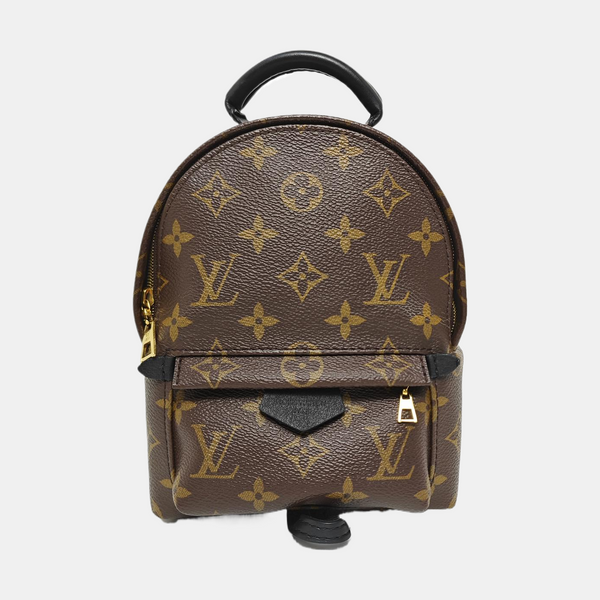 PALM SPRINGS Mini Monogram Coated Canvas Brown