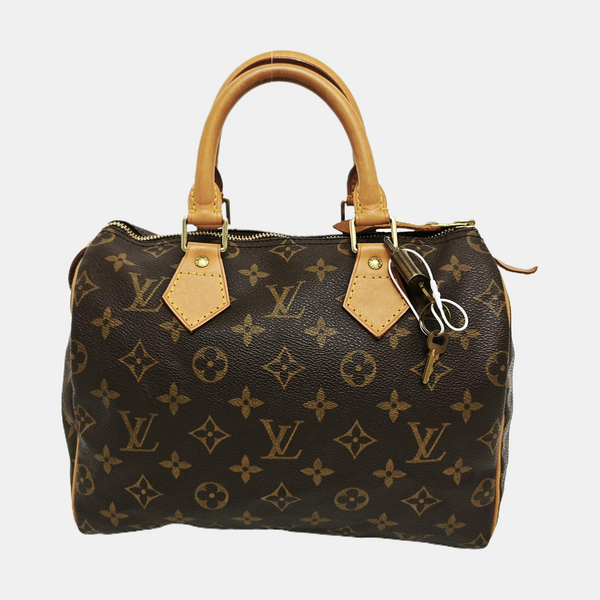 SPEEDY 25 Monogram Coated Canvas Brown