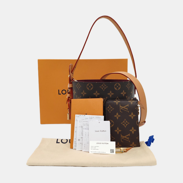 ALL IN BB Monogram Coated Canvas Brown