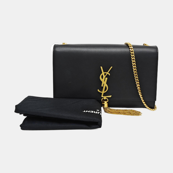 Authenticated pre-owned KATE Medium Calfskin Black - Shoulder Bag at Looply