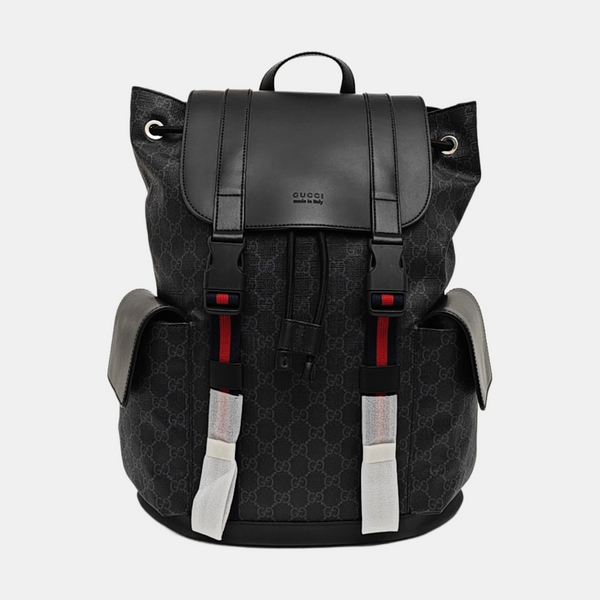 GG Supreme Monogram Coated Canvas Black
