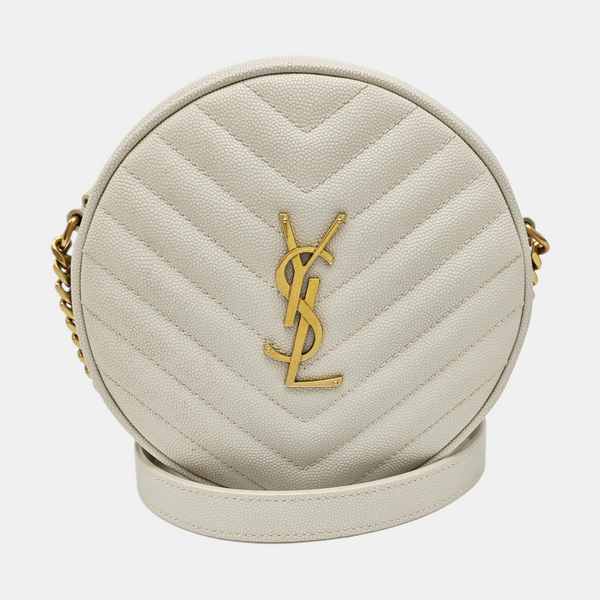 VINYLE Quilted Calfskin White