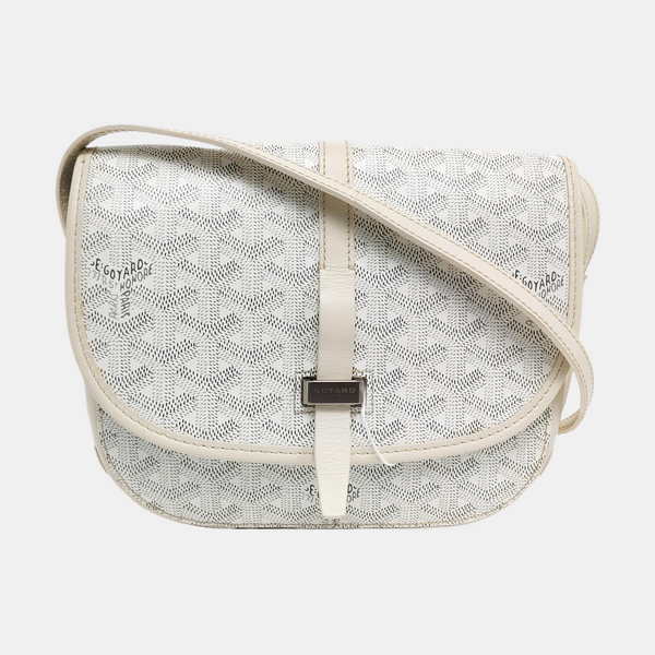 Authenticated pre-owned Belvedere Coated Canvas White - Shoulder Bag at Looply