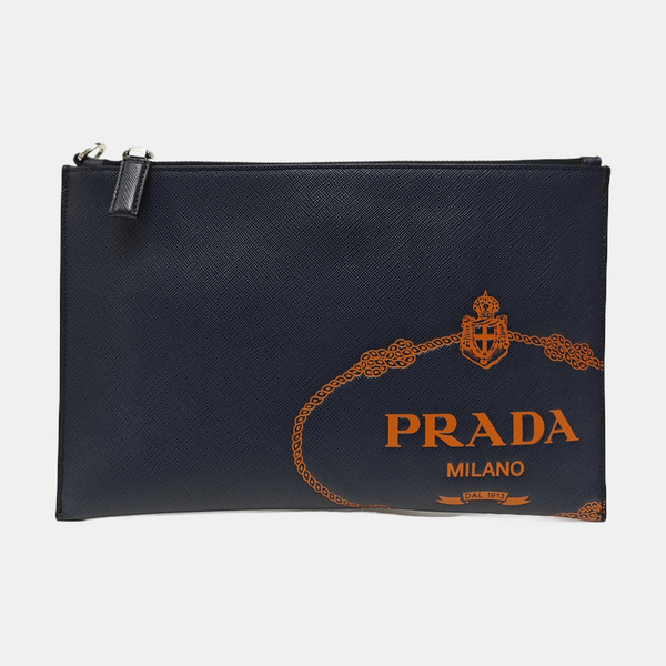 Calfskin Clutch Blue
