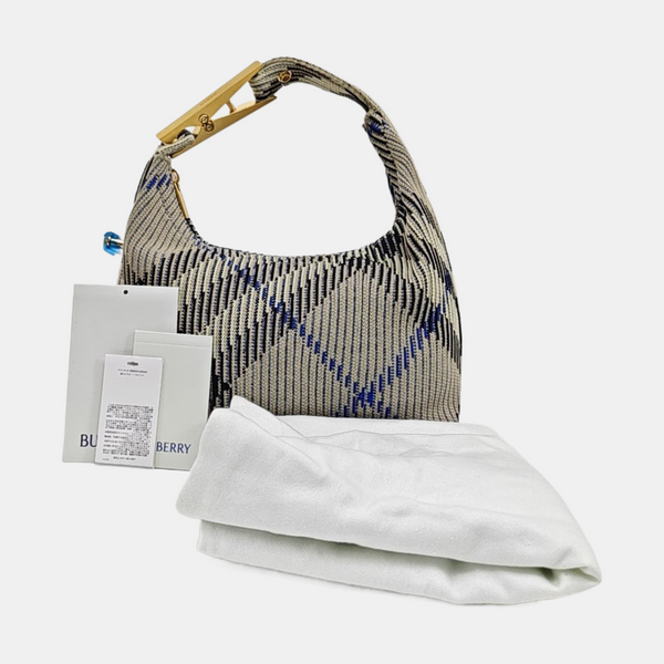 Fabric Top Handle Bag Mini Gray