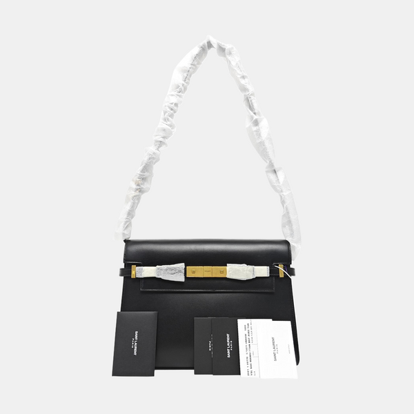 MANHATTAN Medium Calfskin Black