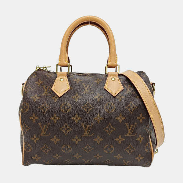 SPEEDY 25 Monogram Coated Canvas Brown