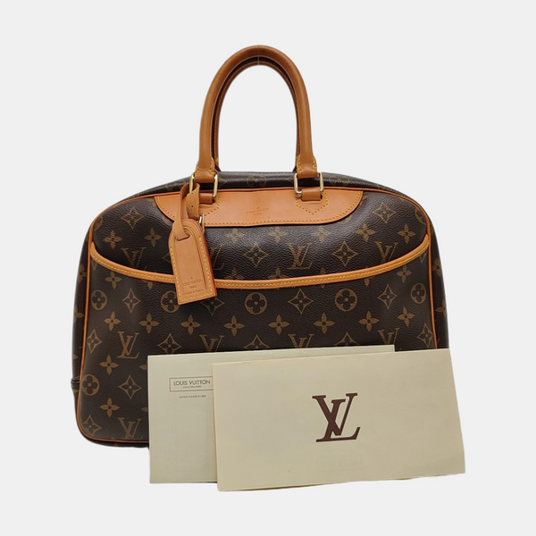 DEAUVILLE MM Monogram Coated Canvas Brown