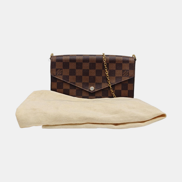 FÉLICIE Damier Ebene Coated Canvas Brown