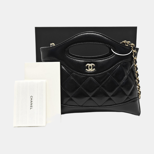 CHANEL 31 Quilted Lambskin Black