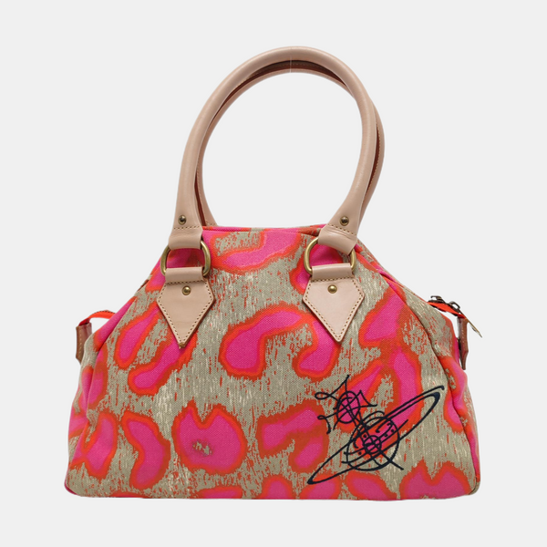 Canvas Top Handle Bag Multicolor