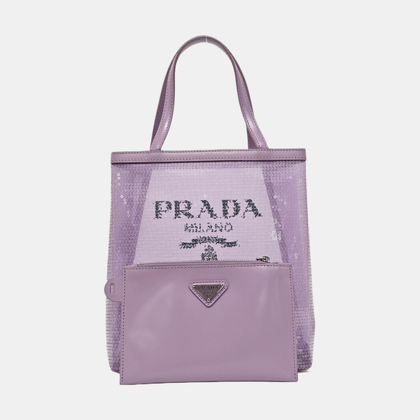 Special Material Tote Bag Purple