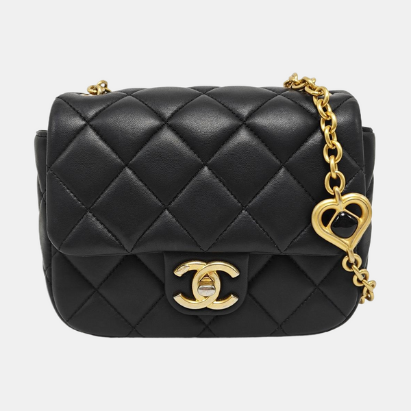 CLASSIC FLAP Mini Quilted Lambskin Black