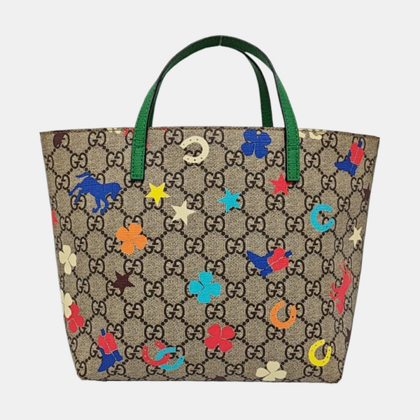 GG Imprime Coated Canvas Beige