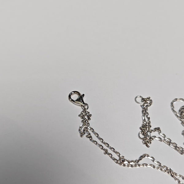 LOVE 18k White Gold Silver Necklace