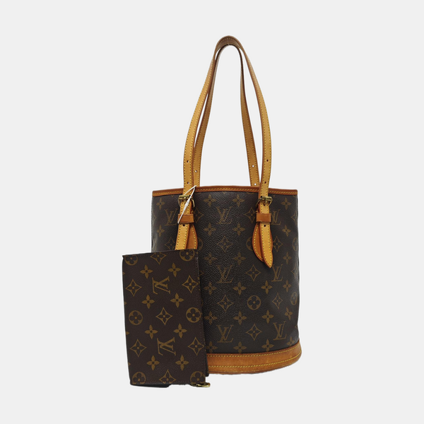 BUCKET PM Monogram Coated Canvas Brown