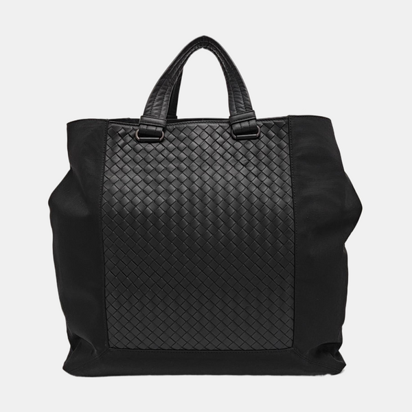 Nylon Top Handle Bag Black