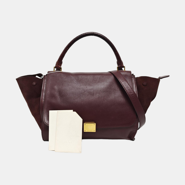 TRAPEZE Medium Calfskin Red
