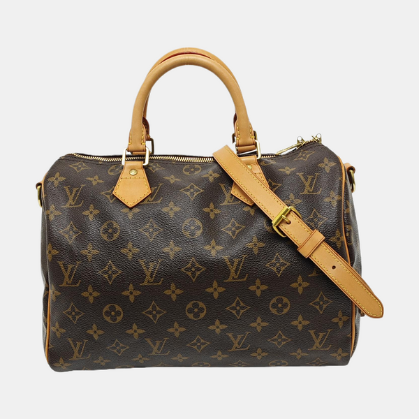 SPEEDY 30 Monogram Coated Canvas Brown