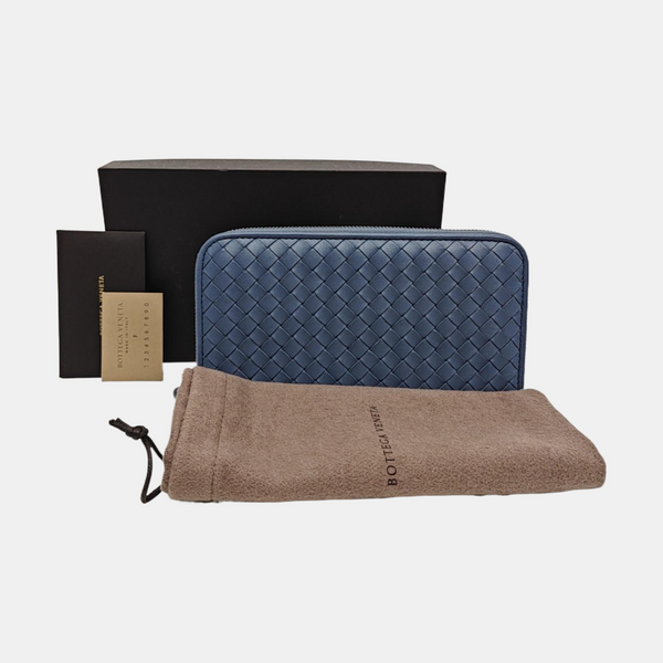 Lambskin Wallet Blue
