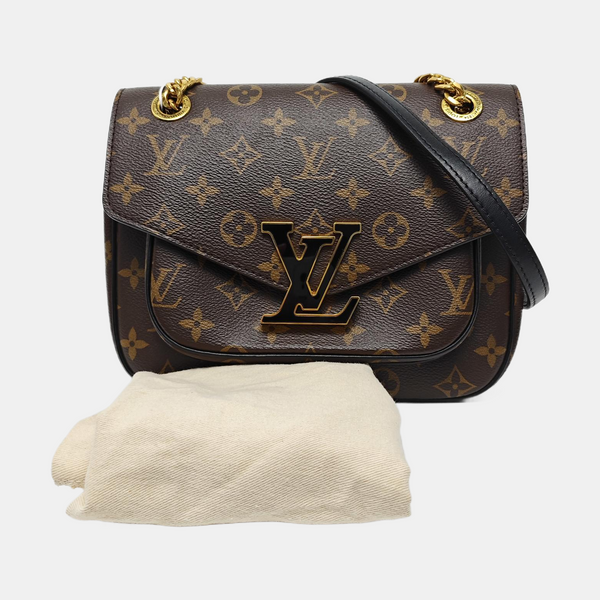 PASSY Monogram Coated Canvas Brown