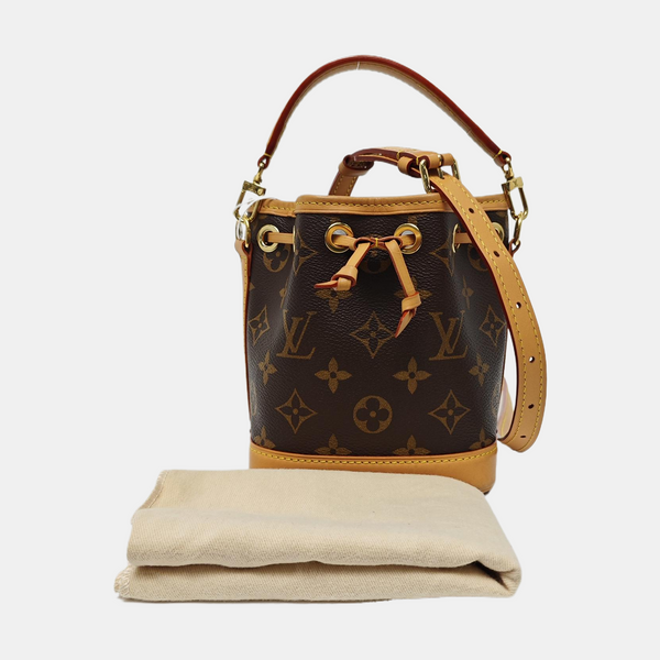 NOÉ Nano Monogram Coated Canvas Brown