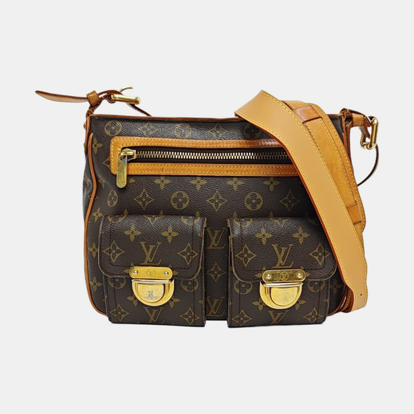HUDSON GM Monogram Coated Canvas Brown