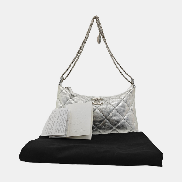Quilted Calfskin Silver