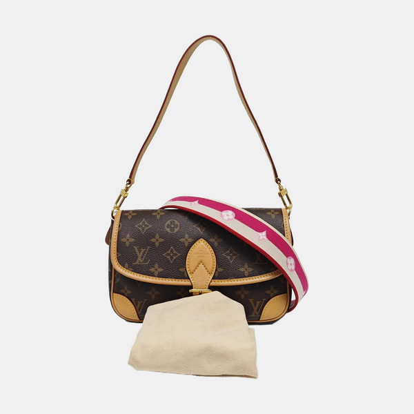 DIANE Monogram Coated Canvas Brown