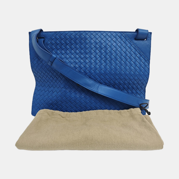 Calfskin Shoulder Bag Blue
