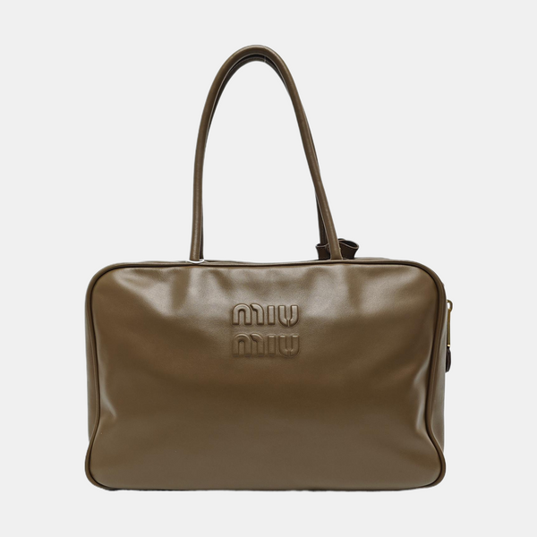 Beau Large Calfskin Gray