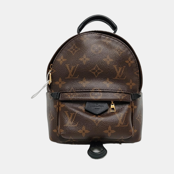PALM SPRINGS Mini Monogram Coated Canvas Brown