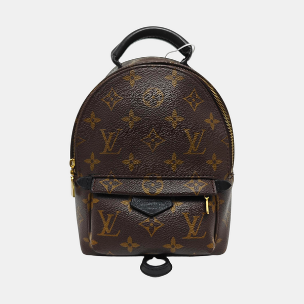 PALM SPRINGS Mini Monogram Coated Canvas Brown