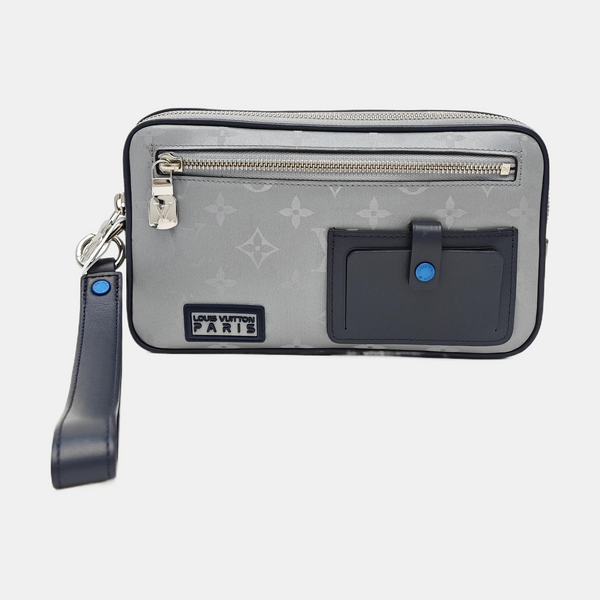 ALPHA Monogram Coated Canvas Silver