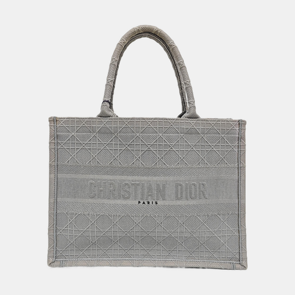 Book Tote Medium Canvas Gray