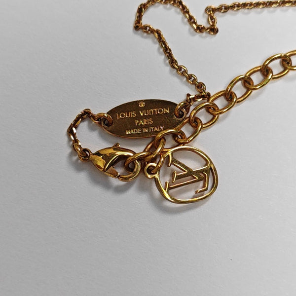 LV & ME Brass Gold Necklace