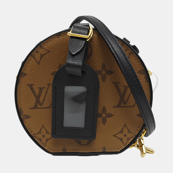 BOITE CHAPEAU Mini Monogram Coated Canvas Brown