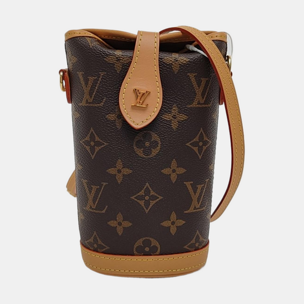 FOLD ME Monogram Coated Canvas Brown