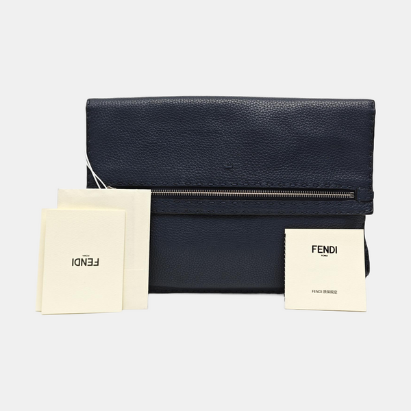 Calfskin Clutch Blue