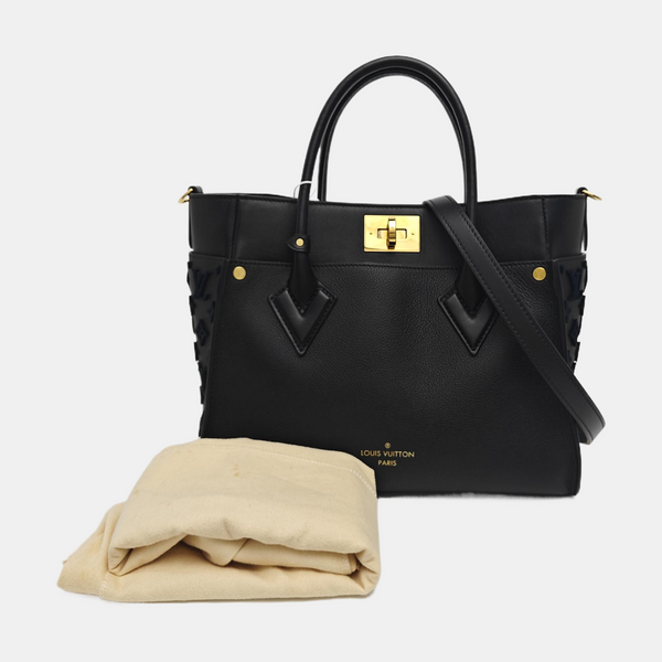 ON MY SIDE MM Monogram Calfskin Black