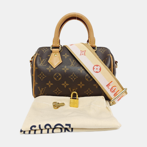 SPEEDY 20 Monogram Coated Canvas Brown