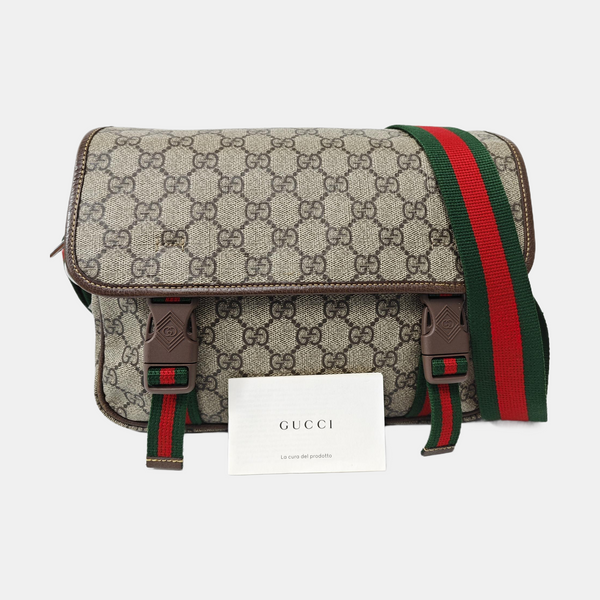 GG Supreme Monogram Coated Canvas Beige