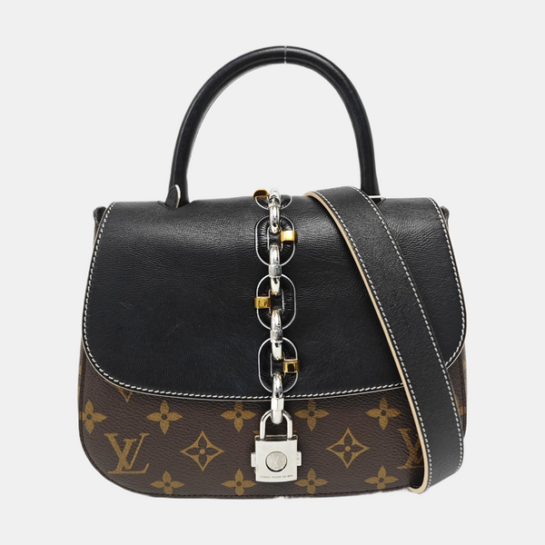 CHAIN IT PM Monogram Coated Canvas Black