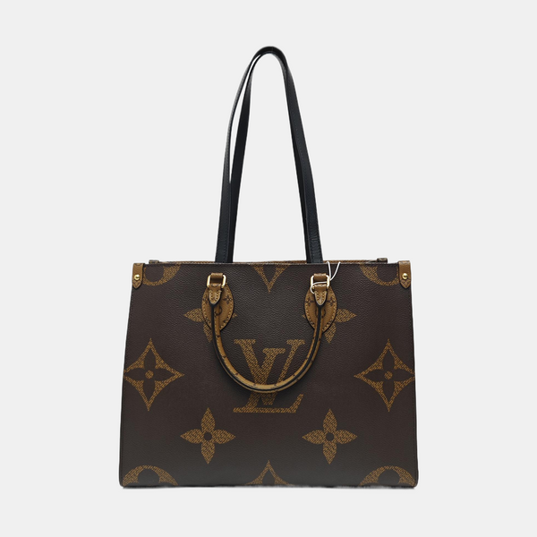 ONTHEGO MM Monogram Coated Canvas Brown