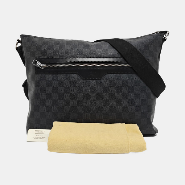 Damier Graphite Coated Canvas Shoulder Bag Gray