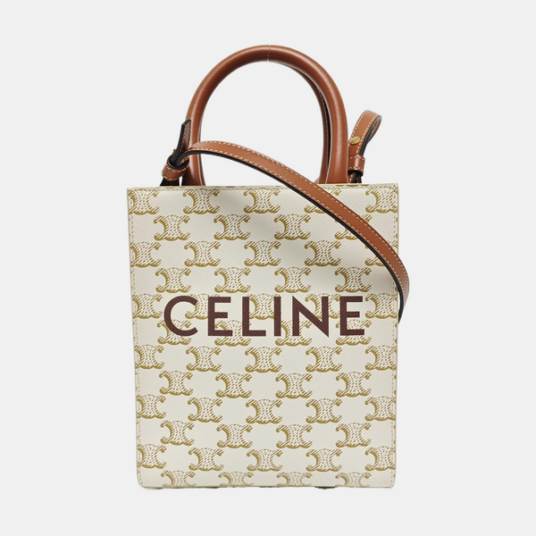 CABAS CELINE Mini Coated Canvas White