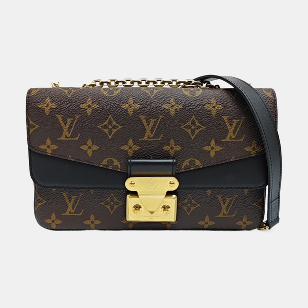 MARCEAU Monogram Coated Canvas Brown