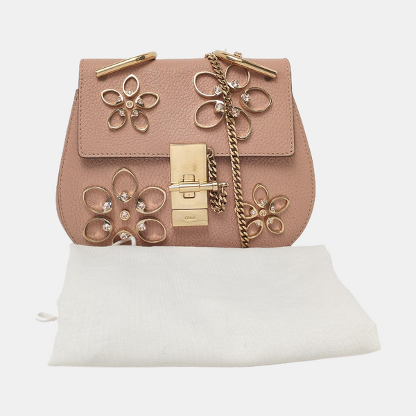 Drew Mini Calfskin Pink