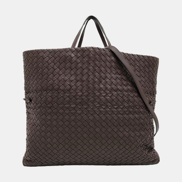Calfskin Shoulder Bag Brown